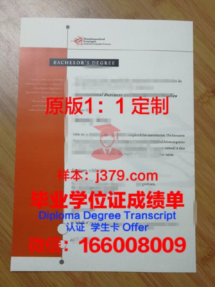 格罗宁根汉斯大学毕业证diploma