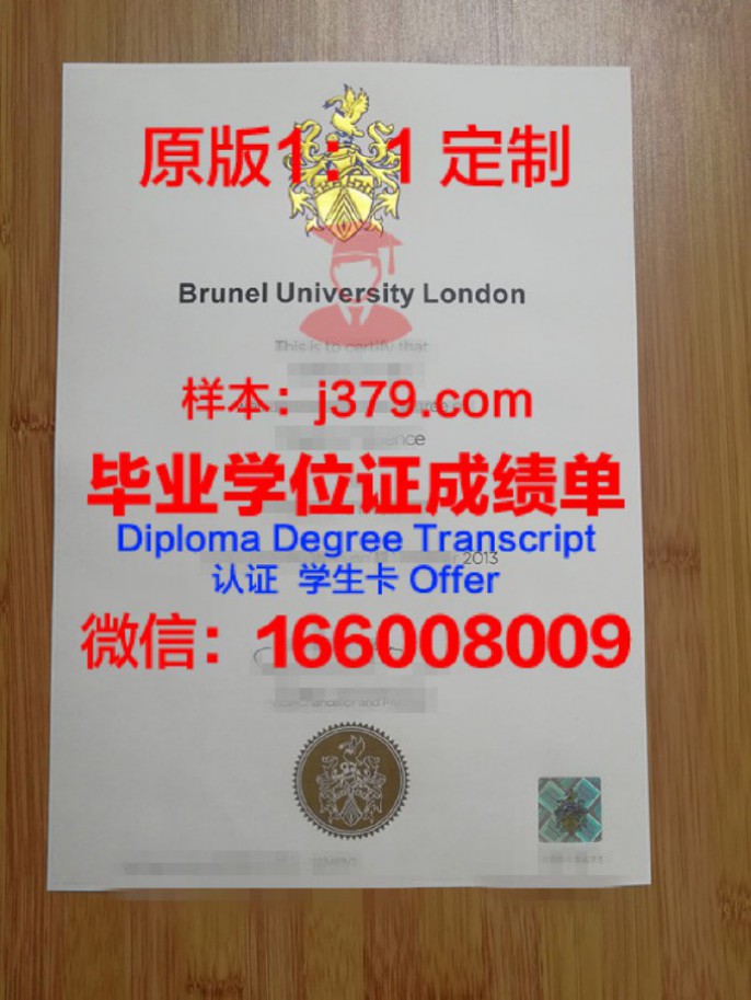 布鲁内耳大学毕业证 Brunel University diploma