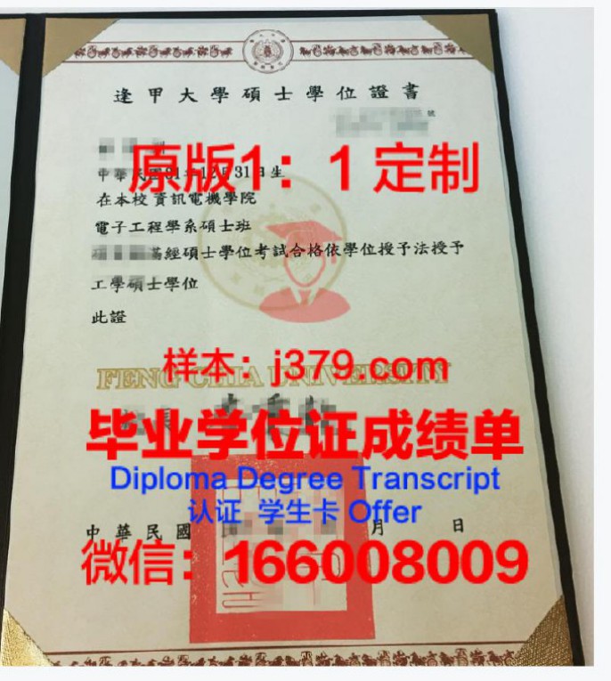 逢甲大学毕业证diploma