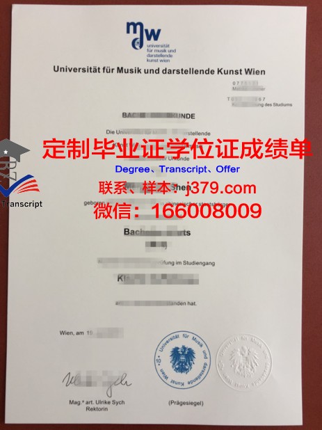 维也纳音乐与艺术市立大学本科毕业证：开启全球艺术舞台的通行证