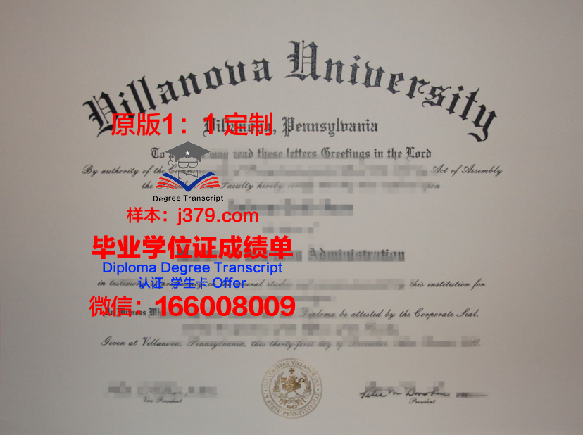 维拉玛丽亚学院毕业证学位文凭学历Diploma