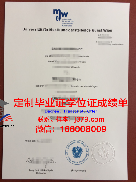 维也纳应用艺术大学毕业证模板(维也纳应用艺术大学官网)