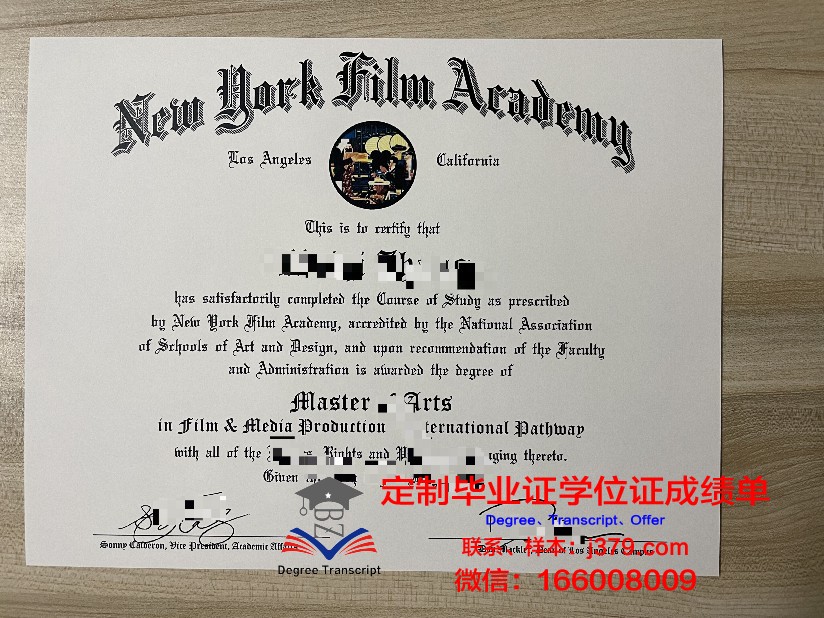 纽约电影学院毕业证diploma